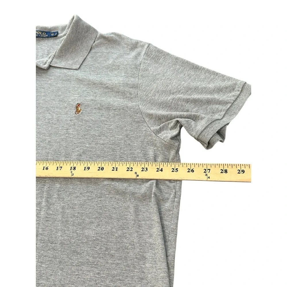 Polo Ralph Lauren Grey‎ Pima Soft Touch Polo Men's Size 2XB 100% Cotton #G10-5